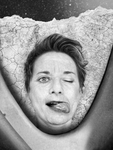 Photographie intitulée "Lisa altitude" par Hervé Gergaud, Œuvre d'art originale, Photographie manipulée