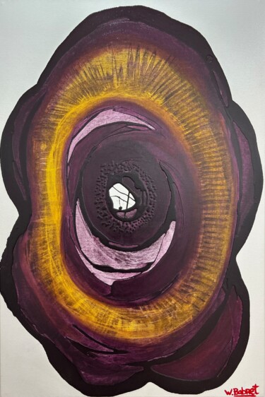 Painting titled "Neant" by William Babret, Original Artwork, Acrylic Mounted on Wood Stretcher frame