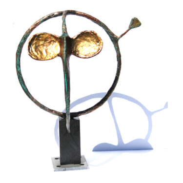 Eléphant solaire, petite sculpture stylisée 「Eléphant solaire, p…」というタイトルの彫刻 Vanessa Renouxによって, オリジナルのアートワーク, 金属