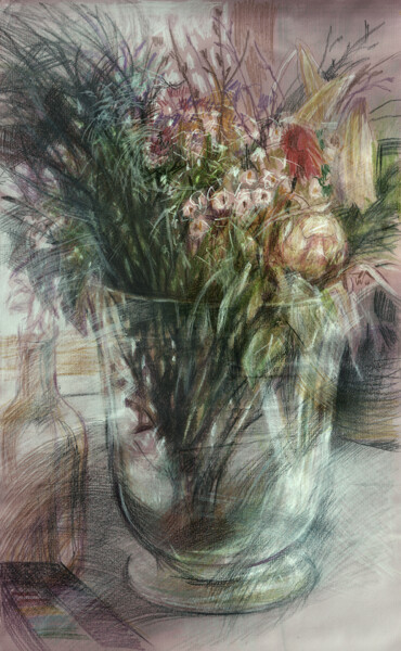 "Dried flowers." başlıklı Resim Irene Vlassova tarafından, Orijinal sanat, Kalem