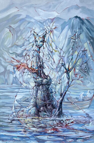 绘画 标题为“Waiting” 由Samvel Atasunts, 原创艺术品, 油