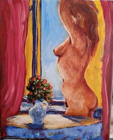 Pittura intitolato "Morning by the wind…" da Vitalii Bondarenko (ViBond), Opera d'arte originale, Olio