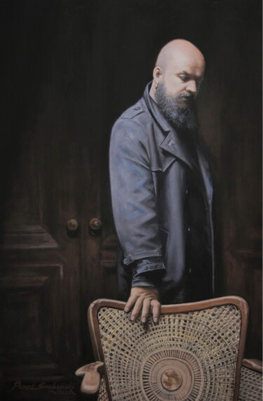 绘画 标题为“"Portrait of the co…” 由Pavlo Sushinsky, 原创艺术品, 油 安装在木质担架架上