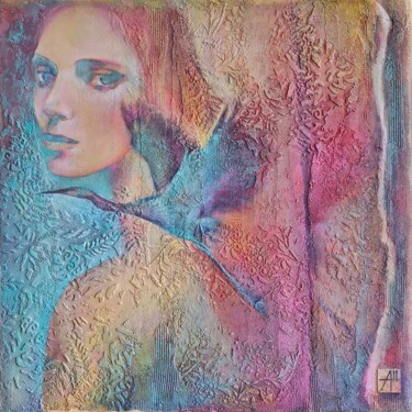 Echo of the soul Pittura intitolato "Echo of the soul" da Anna Shuvaeva, Opera d'arte originale, Acrilico Montato su Telaio per barella in le…