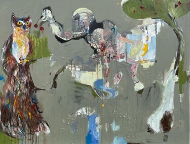 Pittura intitolato "Il peccato originale" da Gabriele Poidomani (Kiro), Opera d'arte originale, Acrilico