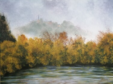 Peinture intitulée "BORD DE LOIRE 2" par Yves Marie Teiller, Œuvre d'art originale, Huile