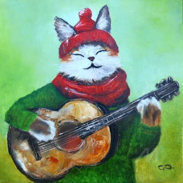 "Oil painting: Cat a…" başlıklı Tablo Svetlana Dorokhina tarafından, Orijinal sanat, Petrol