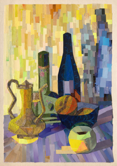 Collages titled "Untitled" by Ella Shimoni, Original Artwork, Collages