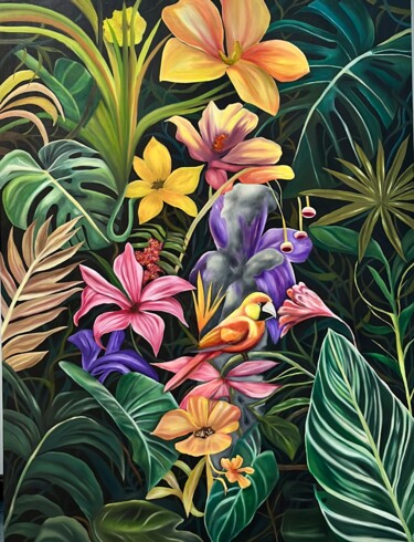 Painting titled "Art1" by Bryony Farah, Original Artwork, Oil
