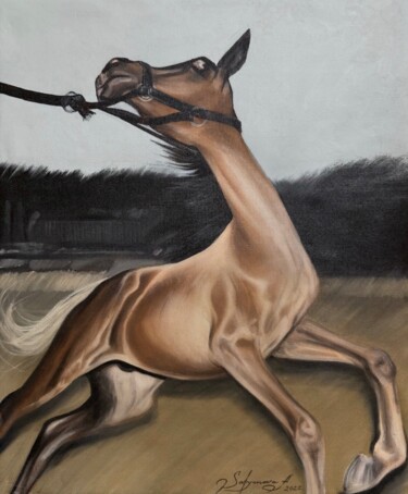 Peinture intitulée "Realistic oil paint…" par Arina Safyanova, Œuvre d'art originale, Huile Monté sur Châssis en bois