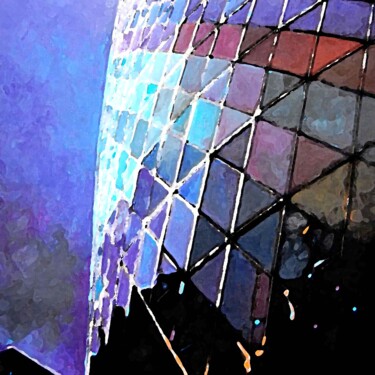Printmaking titled "Swiss Re London" by Angelo De Castro, Original Artwork, Digital Print