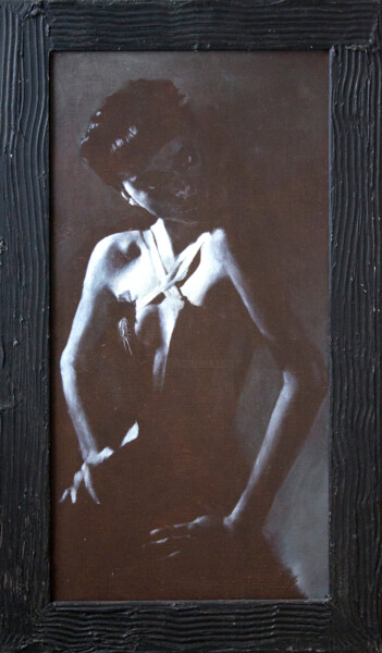 What Does This Gaze Hide? Pittura intitolato "What Does This Gaze…" da Igor Galan, Opera d'arte originale, Olio