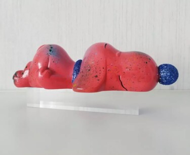 "Snoopy sleeping" başlıklı Heykel Cha. tarafından, Orijinal sanat, Rezine