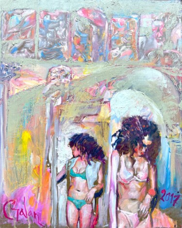 Two Reflections 绘画 标题为“Two Reflections” 由Igor Galan, 原创艺术品, 油 安装在木质担架架上
