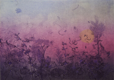 Printmaking titled "Aube" by Pia Chang, Original Artwork, Etching