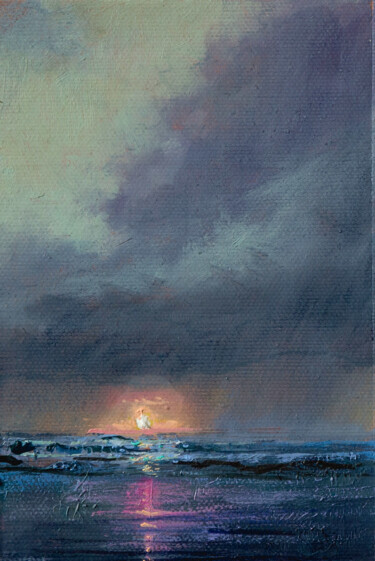 Schilderij getiteld "миниатюра 23" door Andrei Iakovlev, Origineel Kunstwerk, Olie