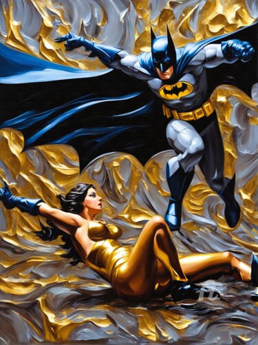 ""Themyscira Batcapa…" başlıklı Dijital Sanat Deep & Dawn tarafından, Orijinal sanat, Dijital Resim