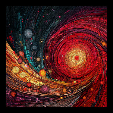 数字艺术 标题为“Галактика внутри на…” 由Aleksandr Krivoruchko, 原创艺术品, 数字油画