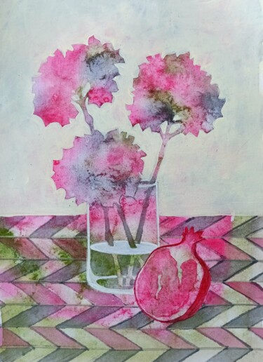 Schilderij getiteld "Hot  Afternoon" door Svetlana Ermolina, Origineel Kunstwerk, Aquarel