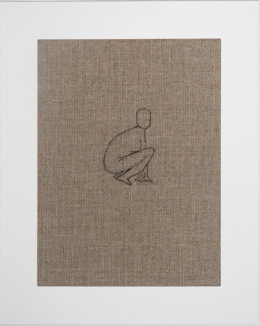 Nude No.2. Series "Stitching Nudes" 纺织艺术 标题为“Nude No.2. Series "…” 由Lena Ash, 原创艺术品, 线