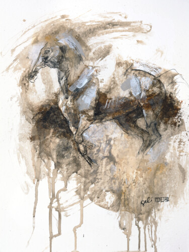 제목이 "Nu Equin 168t"인 미술작품 Benedicte Gele로, 원작, 아크릴