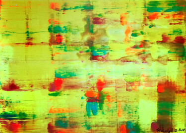 Pittura intitolato "What color is yellow" da Olga Melezhik, Opera d'arte originale, Acrilico Montato su Telaio per barella i…
