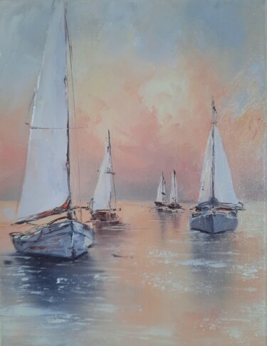 绘画 标题为“Original Oil Painti…” 由Nati Art, 原创艺术品, 油 安装在木板上