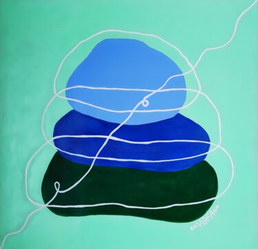 Zen Minimalism. Balance - Print Digital Arts titled "Zen Minimalism. Bal…" by Vafa Majidli, Original Artwork, Digital Painting