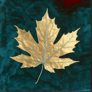 Verdigris Crown Digitale Kunst getiteld "Verdigris Crown" door Alberto Capitani, Origineel Kunstwerk, AI gegenereerde afbeelding