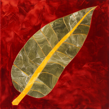 Heraldic Leaf 제목이 "Heraldic Leaf"인 디지털 아트 Alberto Capitani로, 원작, AI 생성 이미지