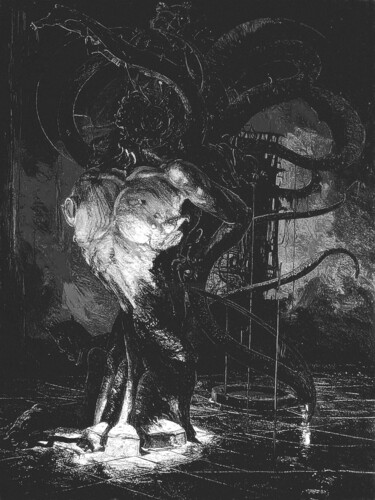 inferno II Printmaking titled "inferno II" by Lionel Morateur, Original Artwork, Digital Painting