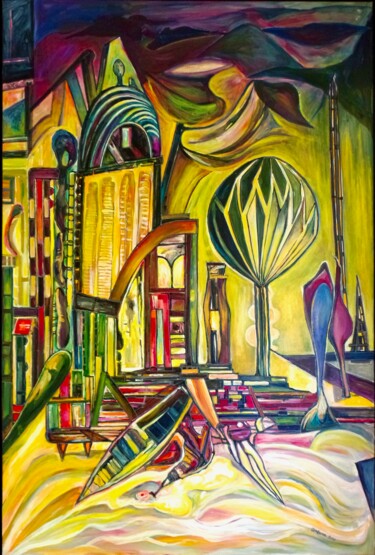 「Das Zwielicht II」というタイトルの絵画 Dieter Stockmannによって, オリジナルのアートワーク, アクリル