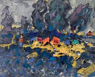 제목이 "Autumn wind"인 미술작품 Oleksiy Ivanyuk로, 원작, 기름 나무 들것 프레임에 장착됨