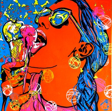 Painting titled "SOMMER III" by Ute Kleist, Original Artwork, Acrylic