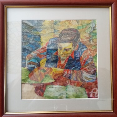 Schilderij getiteld "Mon frere" door Slobodan Spasojevic (Spaki), Origineel Kunstwerk, Olie Gemonteerd op artwork_cat.