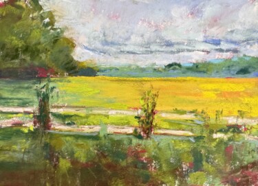 Painting titled "in my heart" by Vera Aroeira, Original Artwork, Pastel