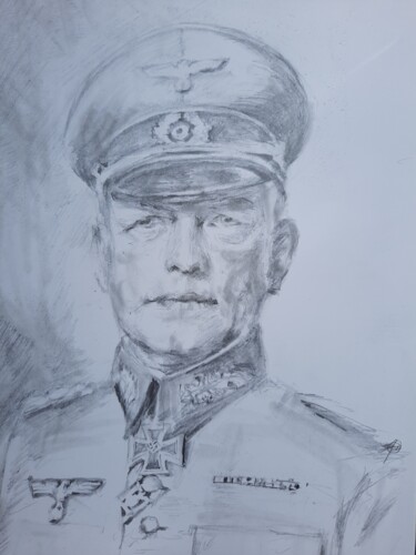 Drawing titled "vK" by Jenő Dienes, Original Artwork, Graphite