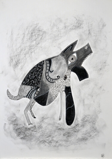 The nameless Desenho intitulada "The nameless" por Atelier Kleef, Obras de arte originais, Carvão