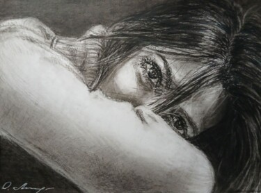Desenho intitulada "Приятный вечер" por Olga Lobova, Obras de arte originais, Pastel