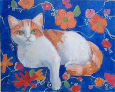 Schilderij getiteld "For happiness" door Liudmyla Lelechenko, Origineel Kunstwerk, Acryl Gemonteerd op Karton