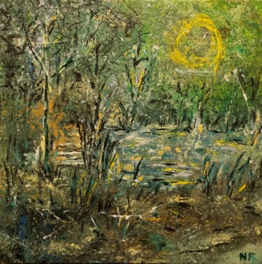 "LANDSCAPE" başlıklı Tablo Neige Franquinet tarafından, Orijinal sanat, Akrilik Ahşap Sedye çerçevesi üzerine monte edilmiş