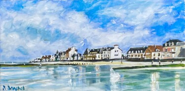 Peinture intitulée "Saint Aubin sur Mer" par Pascal Brachet, Œuvre d'art originale, Acrylique