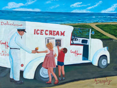 "Ice Cream Vendor" başlıklı Tablo Anthony Dunphy tarafından, Orijinal sanat, Akrilik