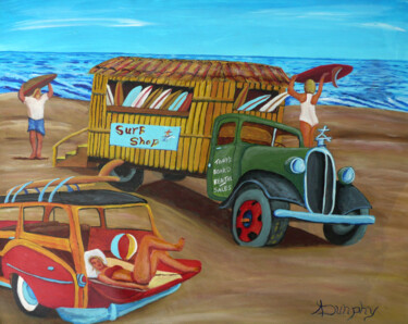 Pittura intitolato "Surf Summer" da Anthony Dunphy, Opera d'arte originale, Acrilico