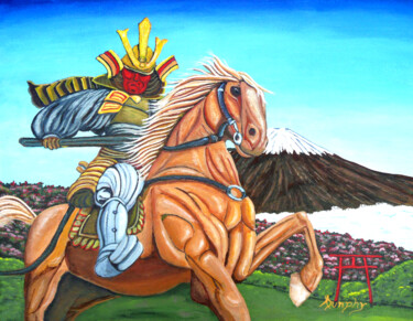 "Shogun" başlıklı Tablo Anthony Dunphy tarafından, Orijinal sanat, Akrilik