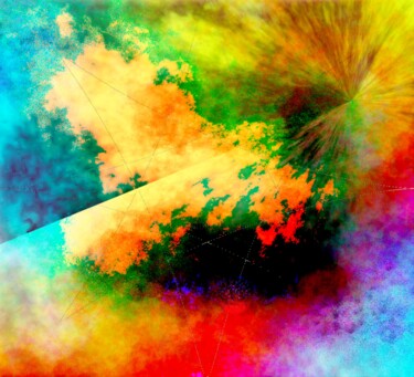 Printmaking titled "Lost Signal" by Banu Muazzez Arpalı, Original Artwork, Digital Print