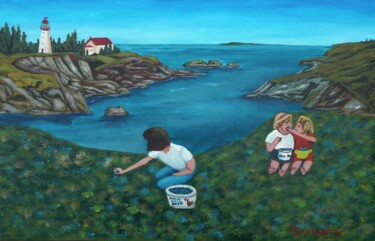 Seaside Blueberry Treasure Painting titled "Seaside Blueberry T…" by Anthony Dunphy, Original Artwork, Acrylic