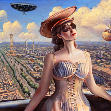 "Paris Lady: The Sen…" başlıklı Dijital Sanat Meahau tarafından, Orijinal sanat, AI tarafından oluşturulan görüntü