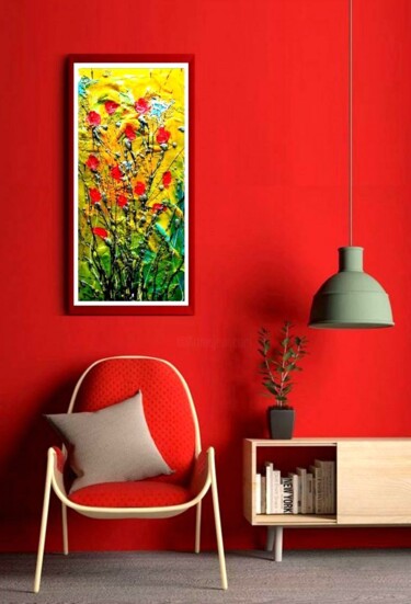 Pintura intitulada "МАКИ" por Alexey Smirnov (SAVART), Obras de arte originais, Tinta de esmalte