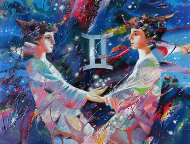 "Gemini" başlıklı Tablo Anatoly Tarabanov tarafından, Orijinal sanat, Petrol Ahşap Sedye çerçevesi üzerine monte edilmiş